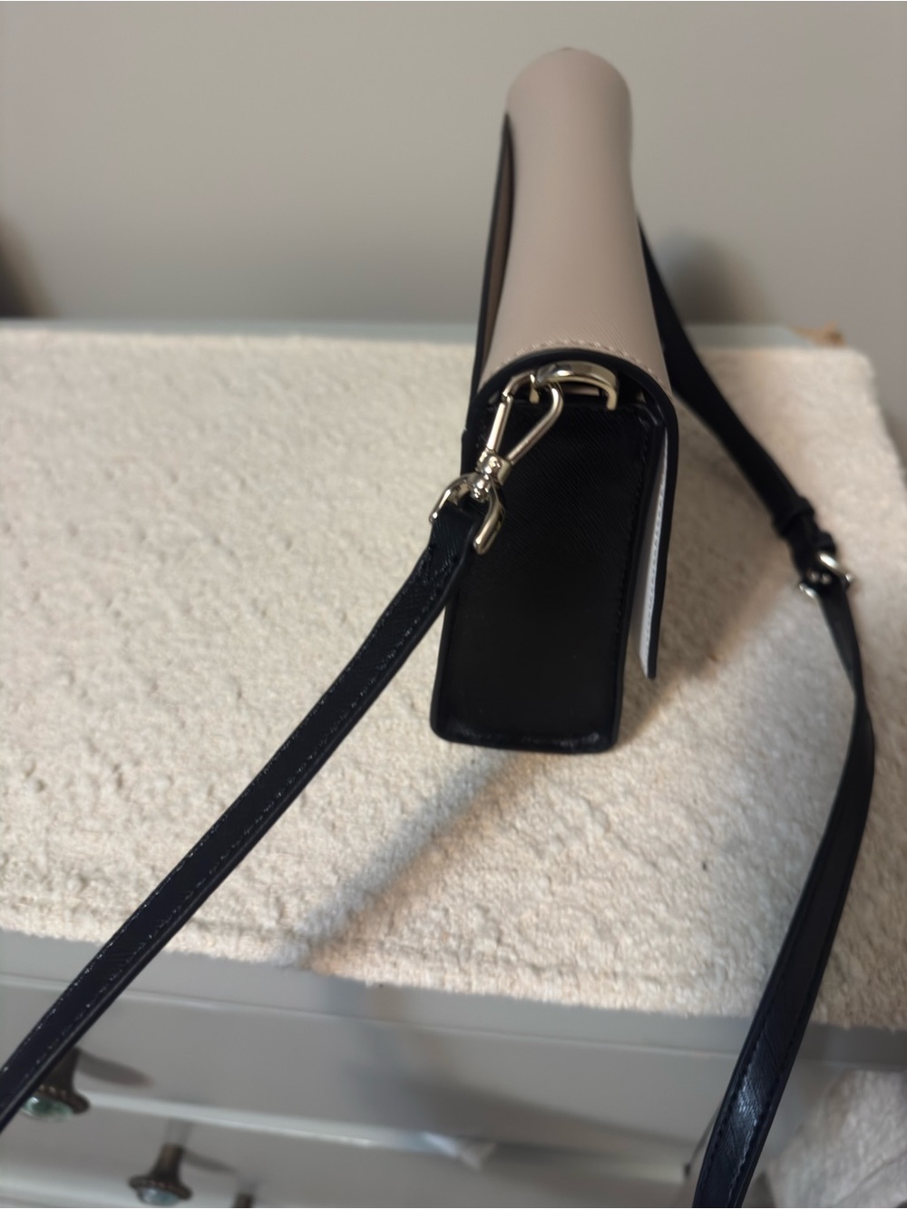 kate spade Two-Tone Shoulder Bag in Black and Cream